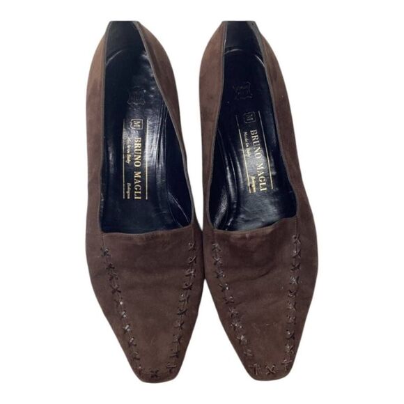 Bruno Magli‎ Suede low loafer in Brown - Picture 1 of 15